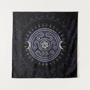 Tapiz Rueda de Hecate con Ametist y Plata