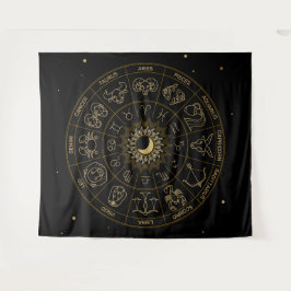 Tapiz Rueda Símbolos Zodiaco