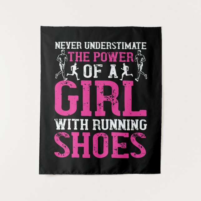 Tapiz Running - Never underestimate champion (Anverso)