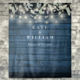 Tapiz Rústica cadena maderera ilumina el telón de fondo 