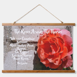 Tapiz rústico con cita de Abe Lincoln