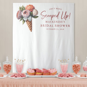 Tapiz Rústico Elegante Boho Ice Cream Bridal Shower