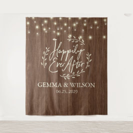 Tapiz Rústico feliz hasta ahora después de Boda de las l