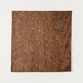 Tapiz Rusty Metalizado: Estética texturizada de hierro.