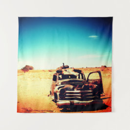 Tapiz Rusty Vintage Car