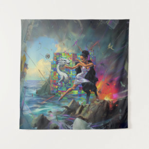 Tapiz Sacerdotes de vestimenta plateada Occult Dark Witc