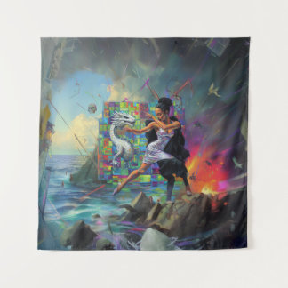 Tapiz Sacerdotes de vestimenta plateada Occult Dark Witc