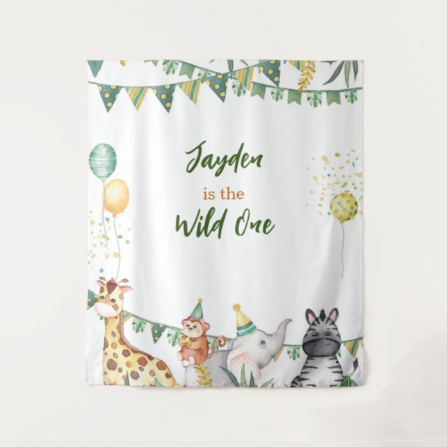 Tapiz Safari Wild One Tapestry/Fondo (Anverso)