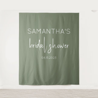 Tapiz Sage Green Bridal Shower