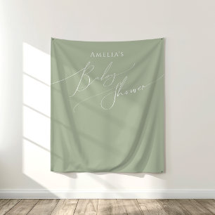 Tapiz Sage Green Sage Whimsical