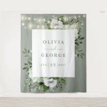 Sage Green String ilumina el fondo de la foto flor