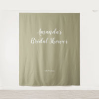 Sage Sage Script Bridal Shower