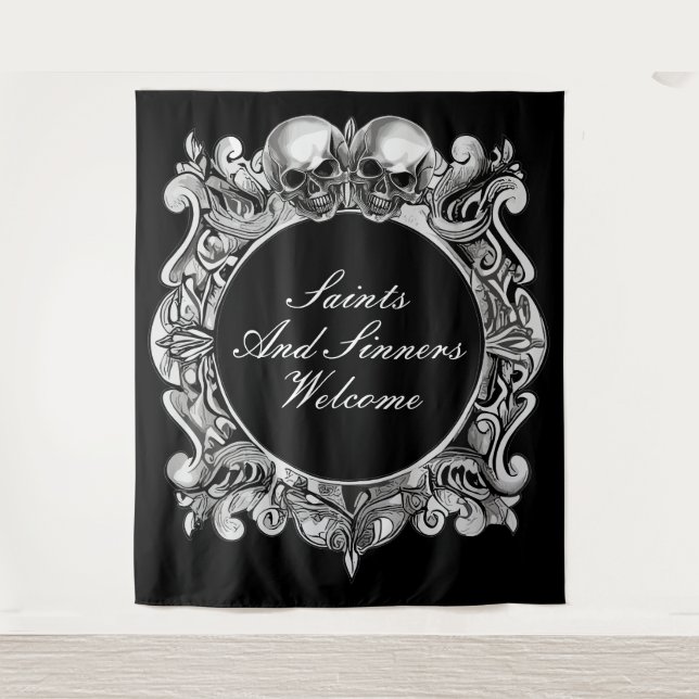 Tapiz Saints And Sinners Halloween Party Photo Backups (Anverso)