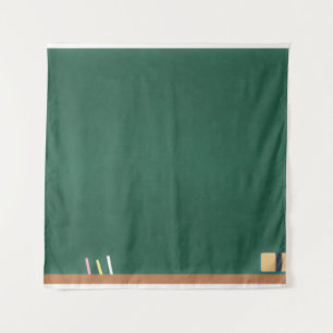 Tapiz Sala de clase de borradores de tiza de pizarra