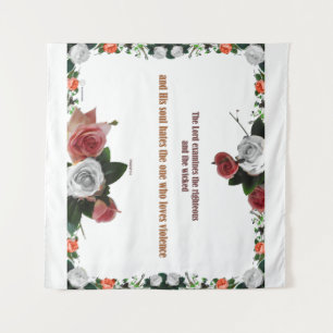 Tapiz Salmo 11:5, No hay violencia