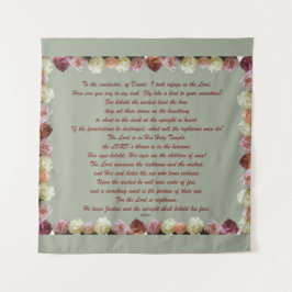 Tapiz Salmo 11, Escritura, Verso de la Biblia,