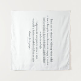 Tapiz Salmo 1, no camina al paso con los malvados