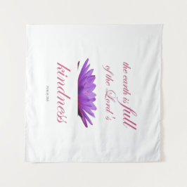 Tapiz salmo 33 amabilidad del loto púrpura