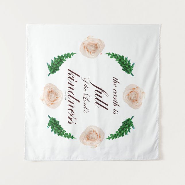 Tapiz salmo 33 amabilidad total (Anverso (horizontal))