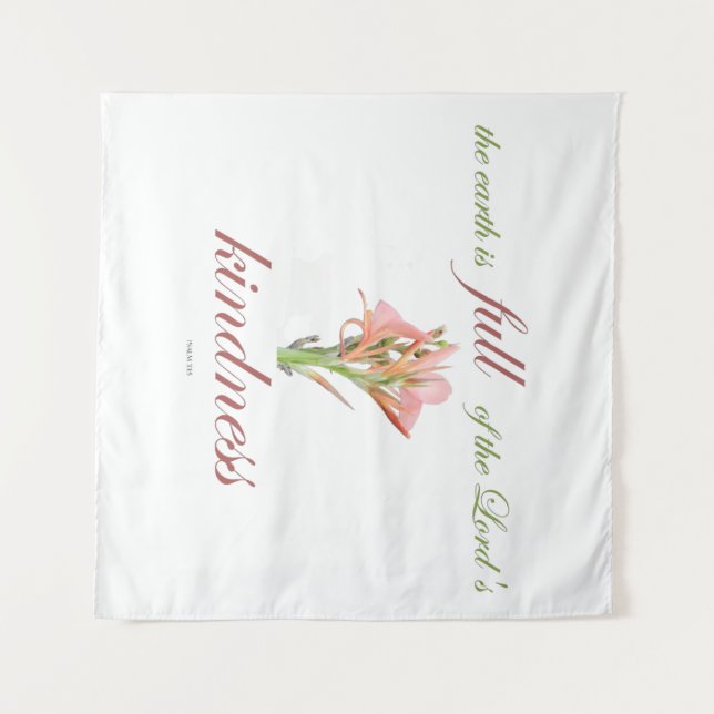 Tapiz salmo 33 amabilidad total (Anverso (horizontal))