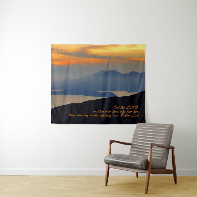 Tapiz Salmos 33:18 Inspiradores (In situ (horizontal))