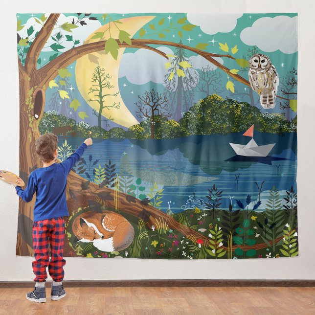 Tapiz Salón infantil Woodland Riverside (Subido por el creador)
