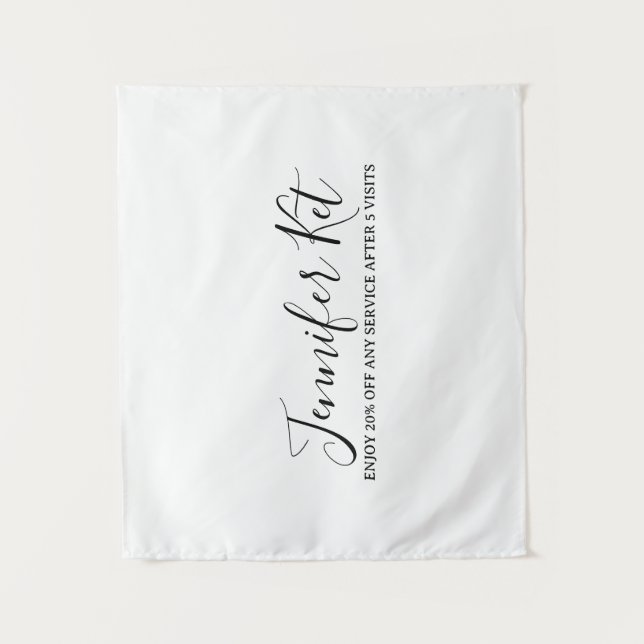 Tapiz Salon spa business discount offer website visits a (Anverso)