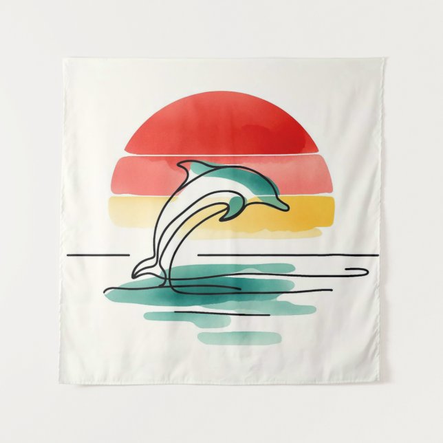 Tapiz Salto al atardecer (Anverso)