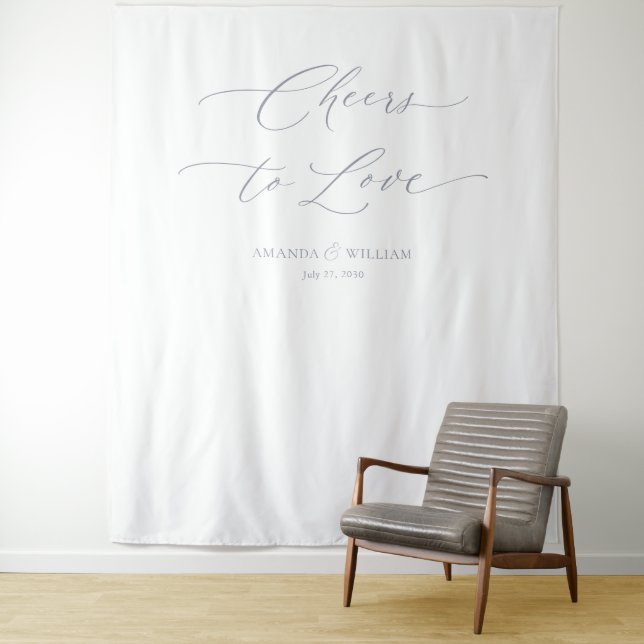 Tapiz "Salud para amar" Boda fondo (In situ)