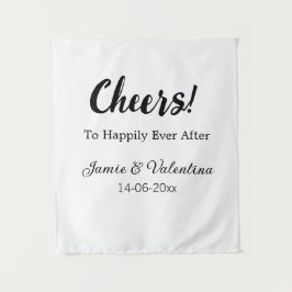 Tapiz Saludos a felices para siempre después de añadir f