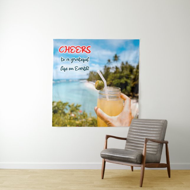 Tapiz Saludos a una vida agradecida en la Tierra (In situ)