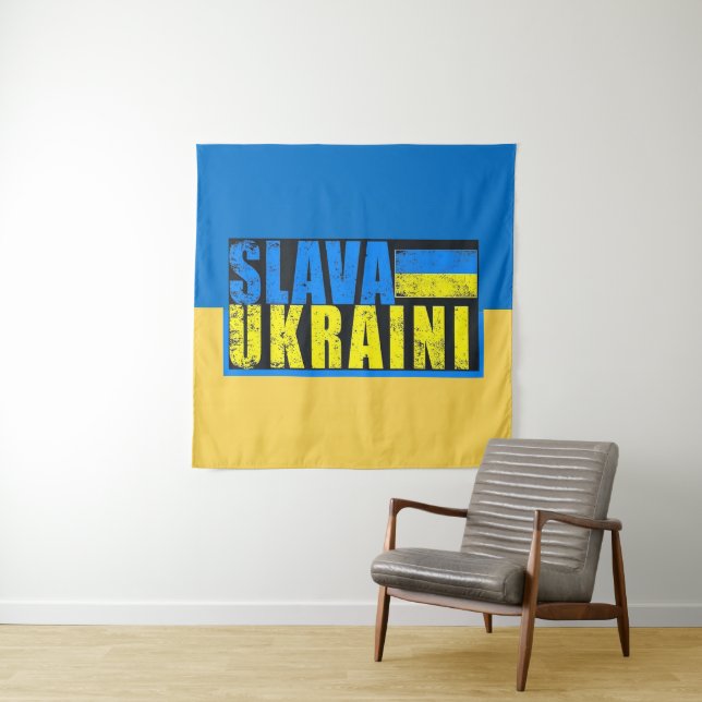 Tapiz Salva Ukraini Tapestry (In situ)