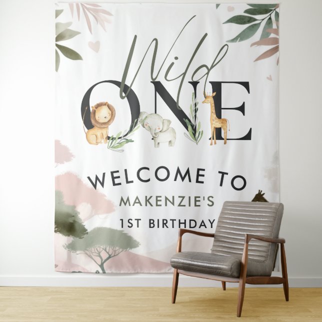 Tapiz Salvaje Un Safari Primer Cumpleaños (In situ)