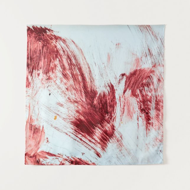 Tapiz Sangre y marcas sangrientas en una vieja bañera. H (Anverso)