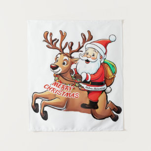 Tapiz Santa Claus Feliz Navidad