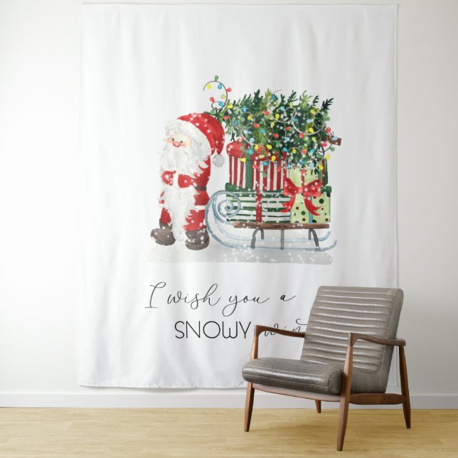 Tapiz Santa Claus, Sleigh, Presenta (In situ)