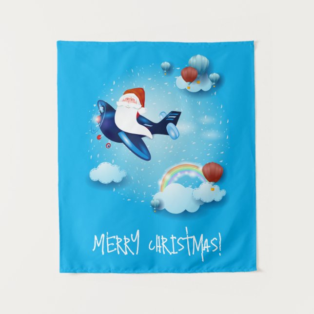 Tapiz Santa está llegando (Anverso)