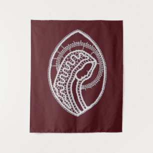 Tapiz Santa María de la Virgen, encaje