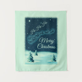 Tapiz Santa y sus Navidades de renos