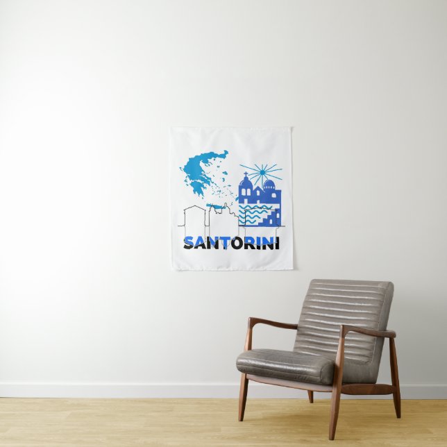Tapiz Santorini Grecia.b (In situ)