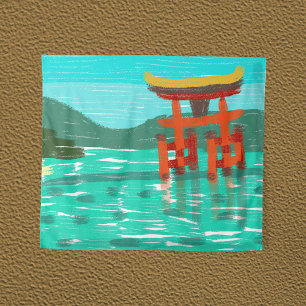 Tapiz Santuario de Itsukushima