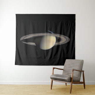 Tapiz Saturno iluminado por el sol Planeta gigante gaseo
