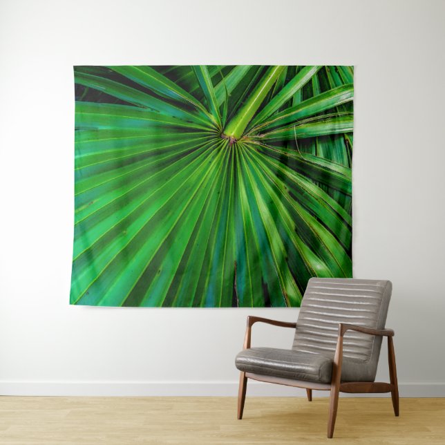 Tapiz Saw Palmetto Fan Tapestry (In situ (horizontal))
