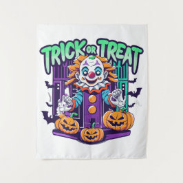 Tapiz Scary Clown Halloween