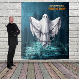 Tapiz Scary Halloween Graveyard y Ghost