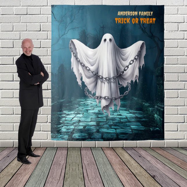 Tapiz Scary Halloween Graveyard y Ghost (Subido por el creador)