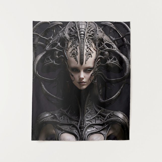 Tapiz Scary Reptilian Alien (Anverso)