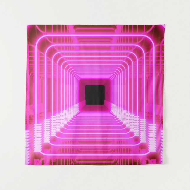 Tapiz Sci-Fi Retro 3D: Ilustracion De Arte Pop (Anverso)