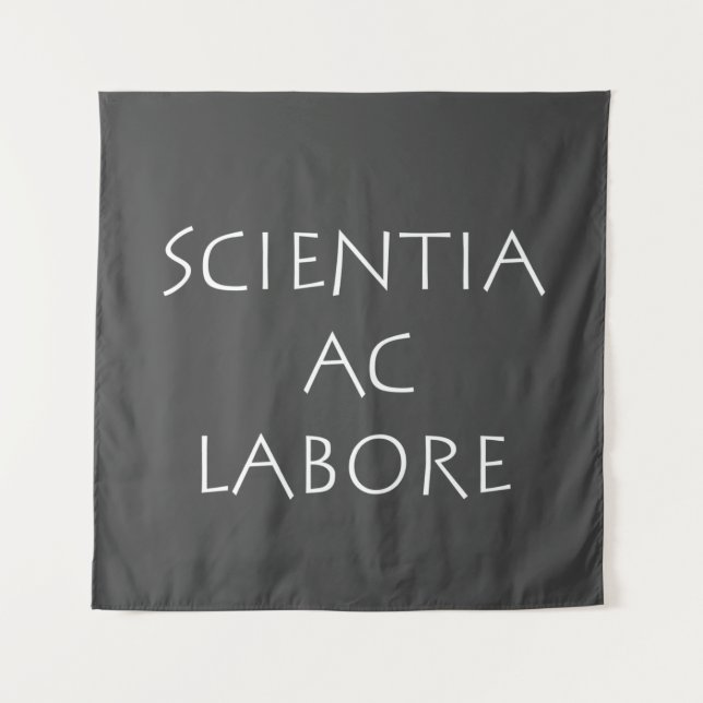 Tapiz Scientia ac labore (Anverso)
