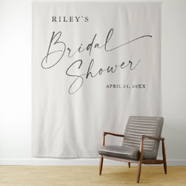 Tapiz Script Boho Bridal Shower Photo Booth Fondo